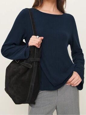 Reformation Eternity Knit Top Midnight NWT Medium